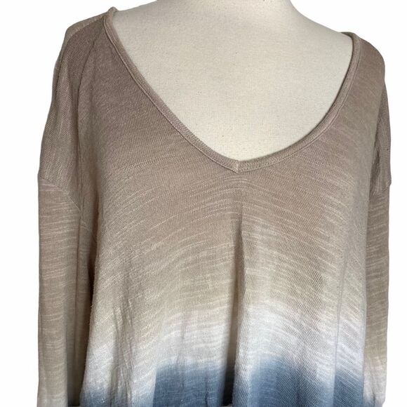 Young Fabulous & Broke Ombre Sharkbite Sweater Top - Picture 6 of 8